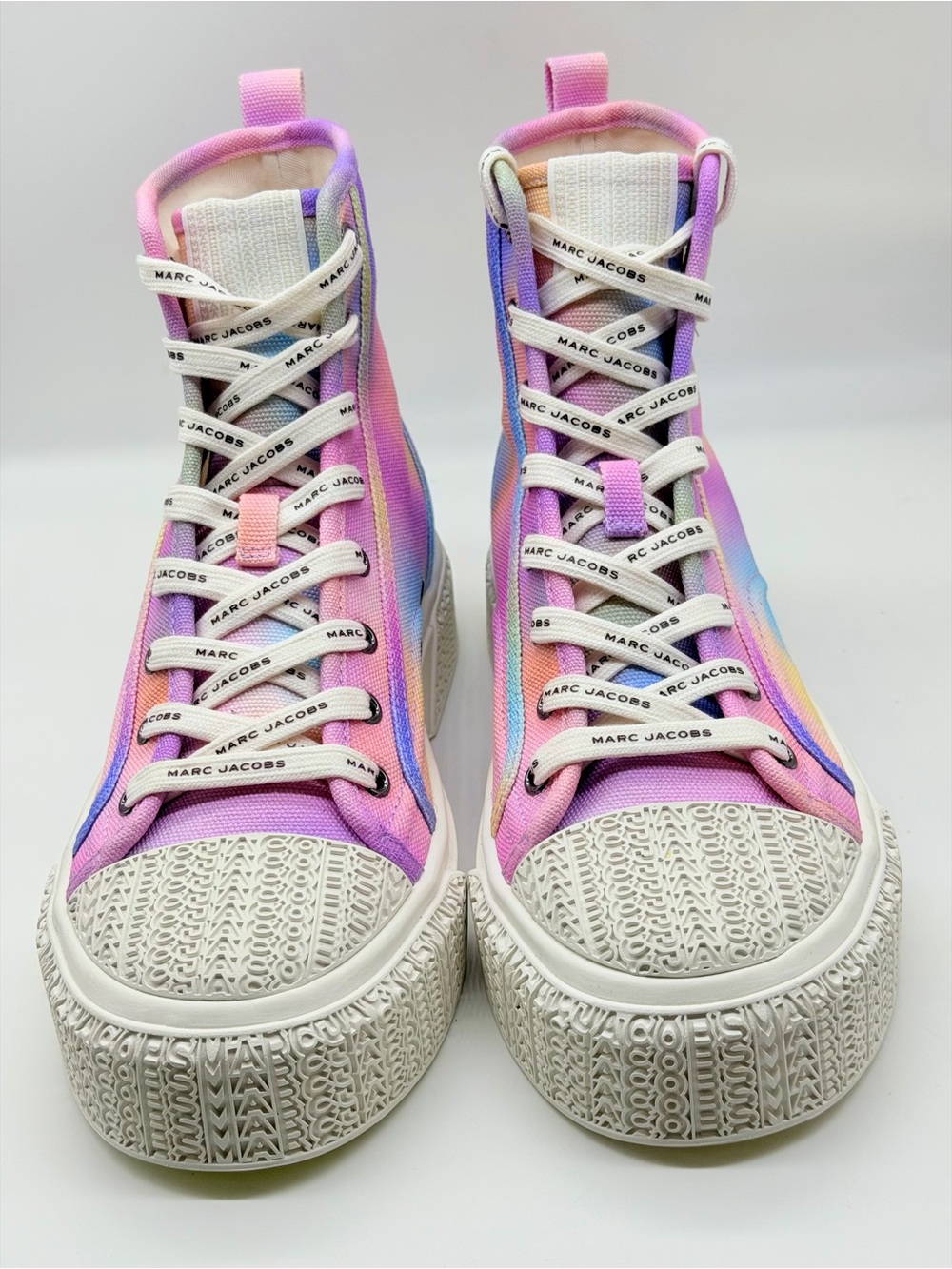 NWT Marc Jacobs Airbrush Canvas Platform Sneakers 8